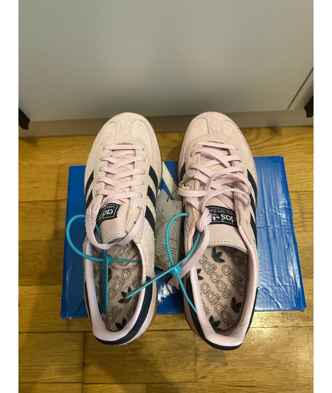 ADIDAS Розовые замшевые кроссовки, фото 3