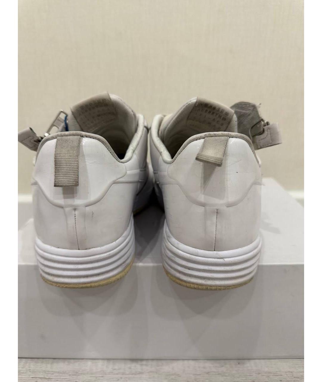 NIKE Белые кожаные низкие кроссовки / кеды, фото 4