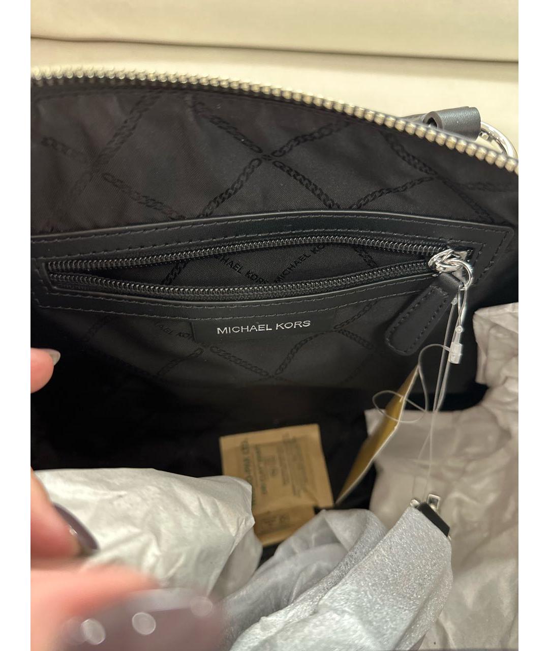 MICHAEL KORS Черная сумка через плечо, фото 4