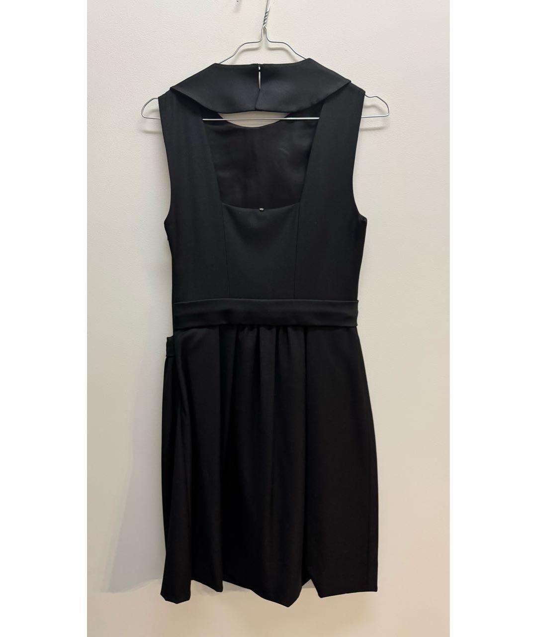 SPORTMAX Черное шерстяное платье, фото 2