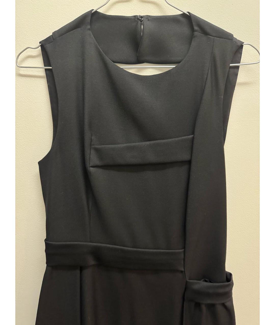 SPORTMAX Черное шерстяное платье, фото 4