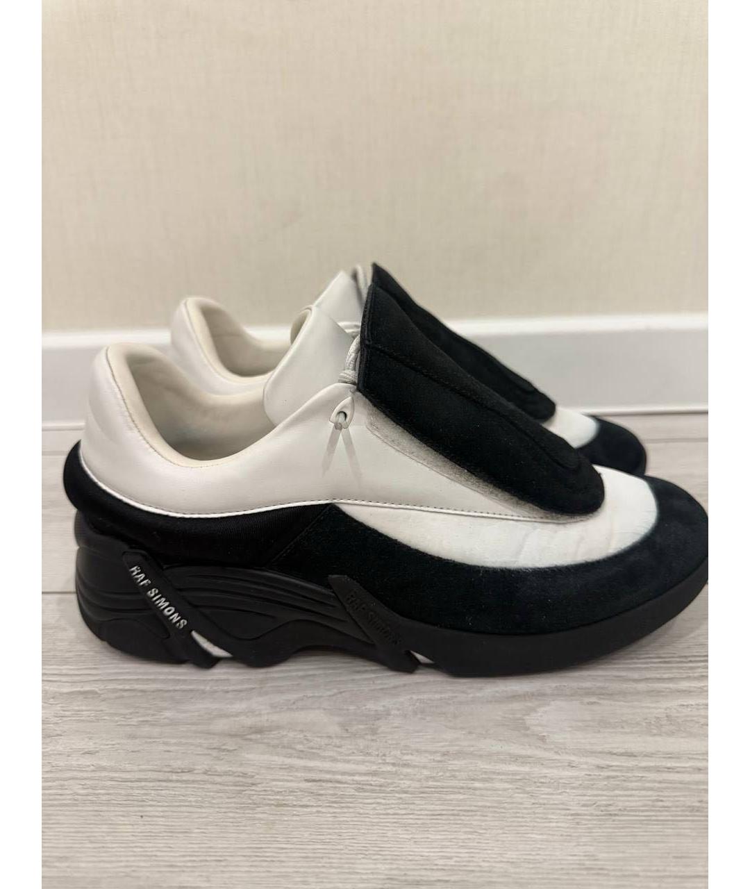 RAF SIMONS Белые синтетические низкие кроссовки / кеды, фото 8