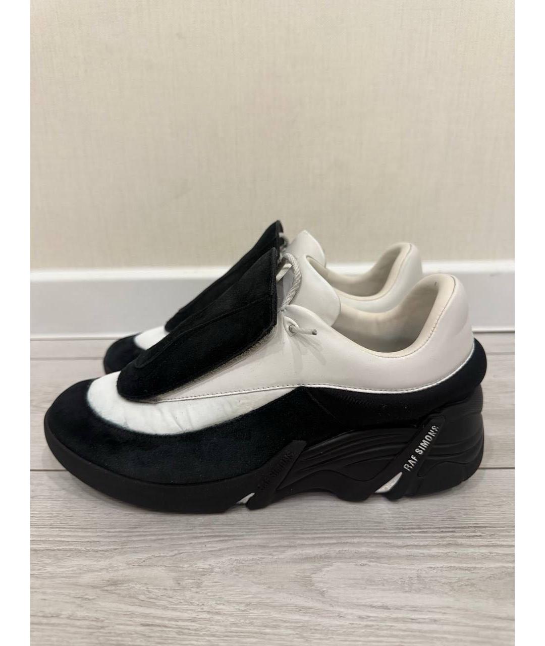 RAF SIMONS Белые синтетические низкие кроссовки / кеды, фото 4