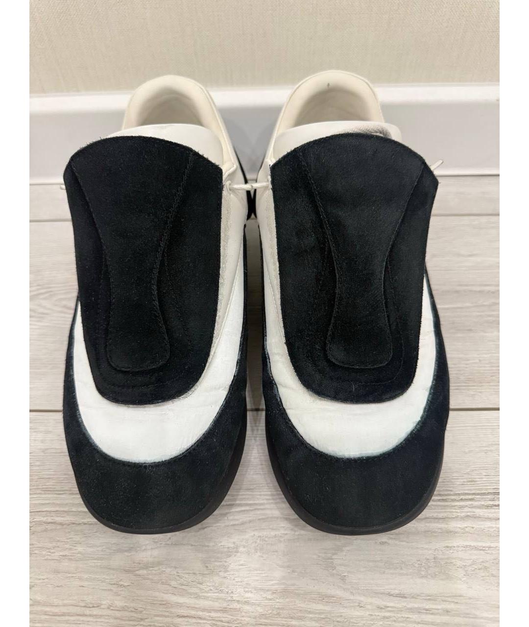 RAF SIMONS Белые синтетические низкие кроссовки / кеды, фото 2