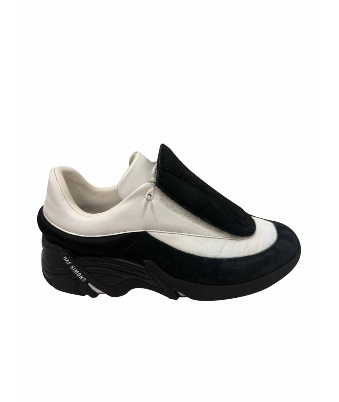 RAF SIMONS Белые синтетические низкие кроссовки / кеды, фото 1