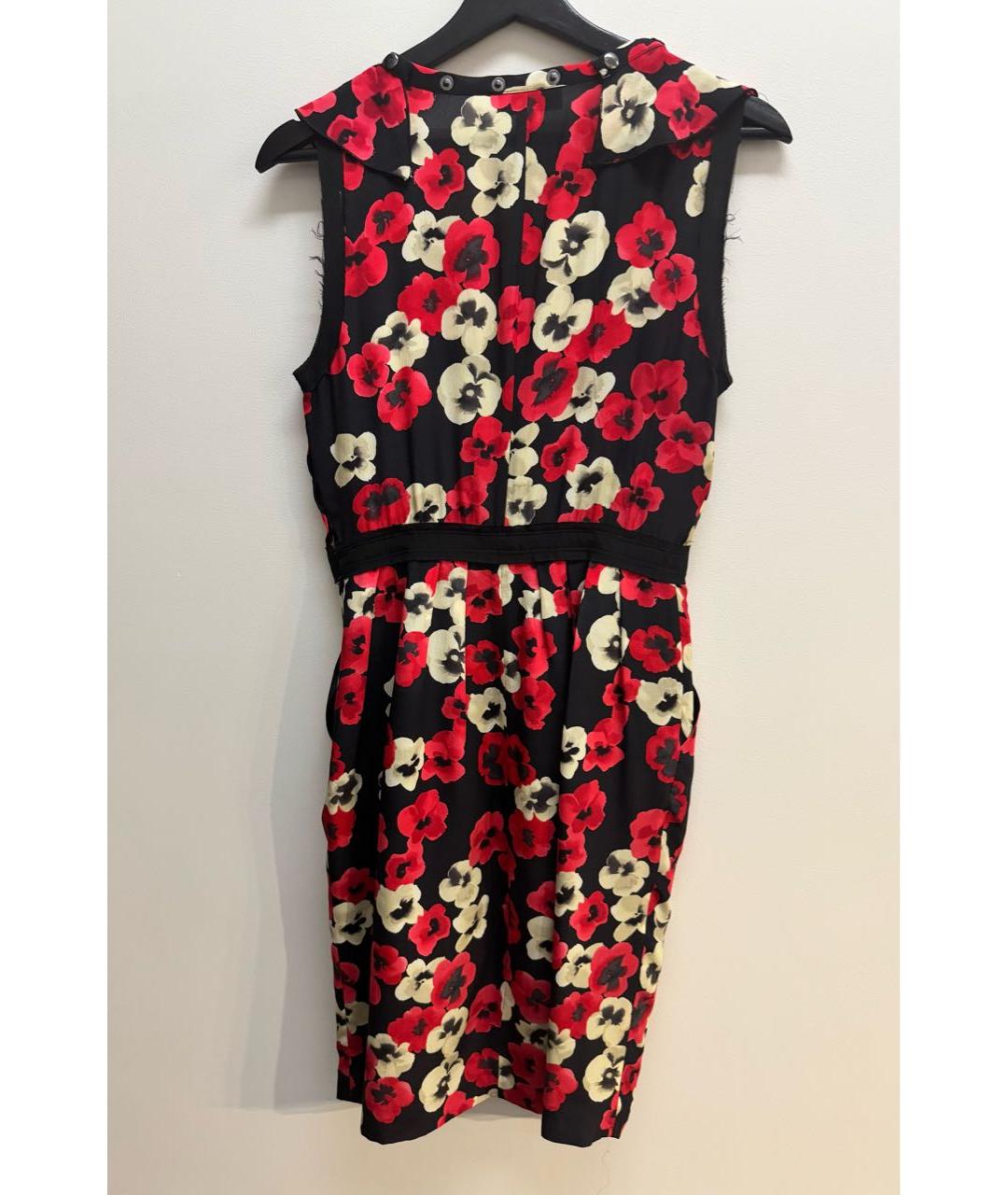 MOSCHINO Красное шелковое платье, фото 2