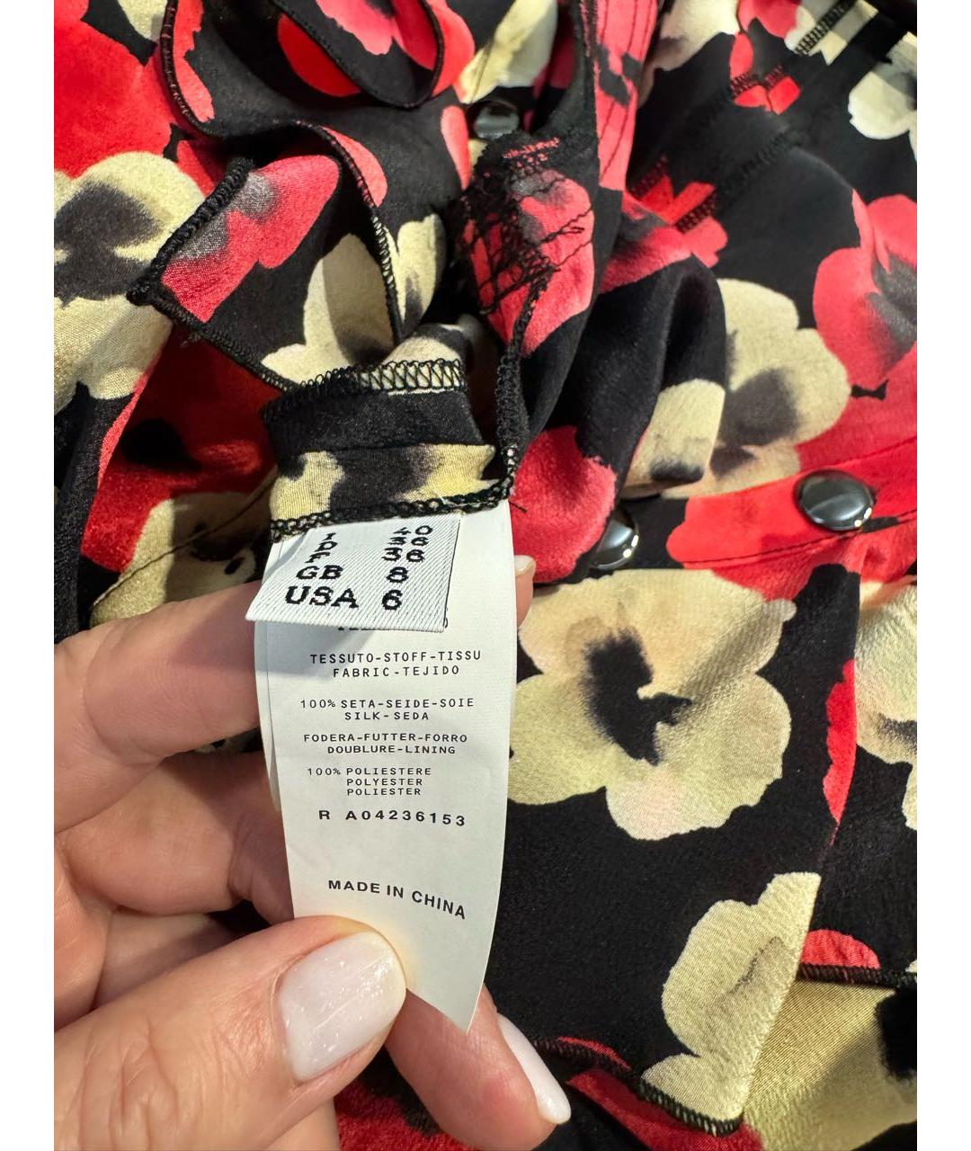 MOSCHINO Красное шелковое платье, фото 6