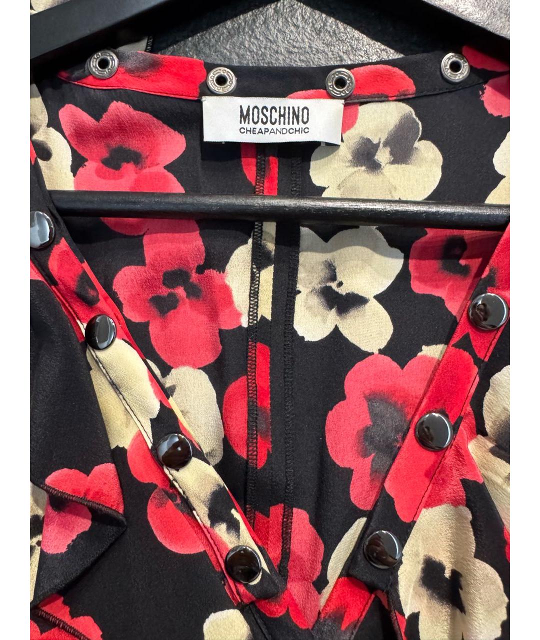 MOSCHINO Красное шелковое платье, фото 5