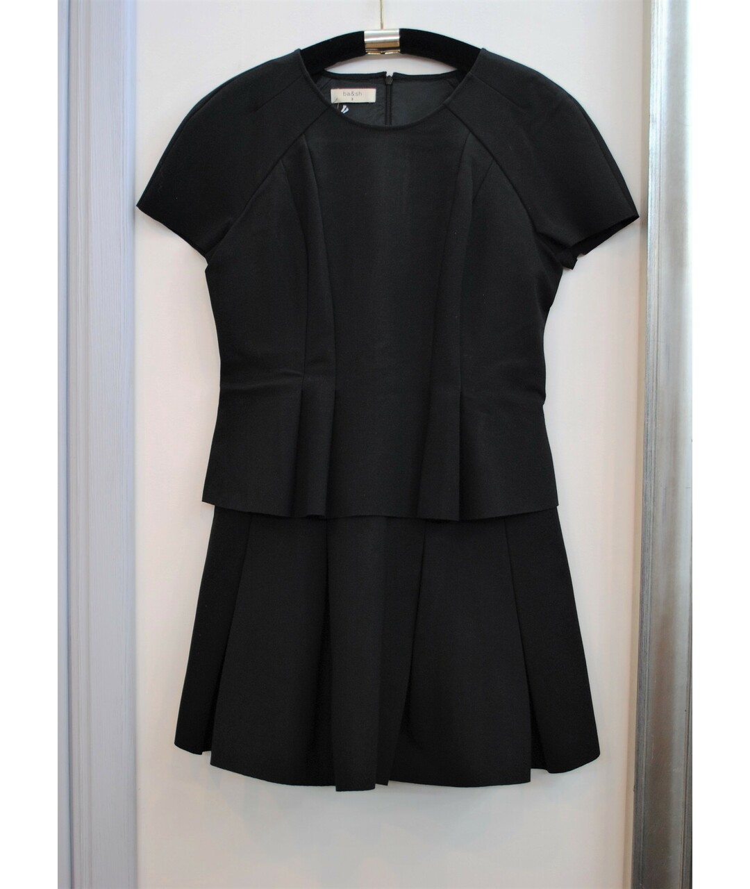 BA&SH Черное вискозное повседневное платье, фото 9