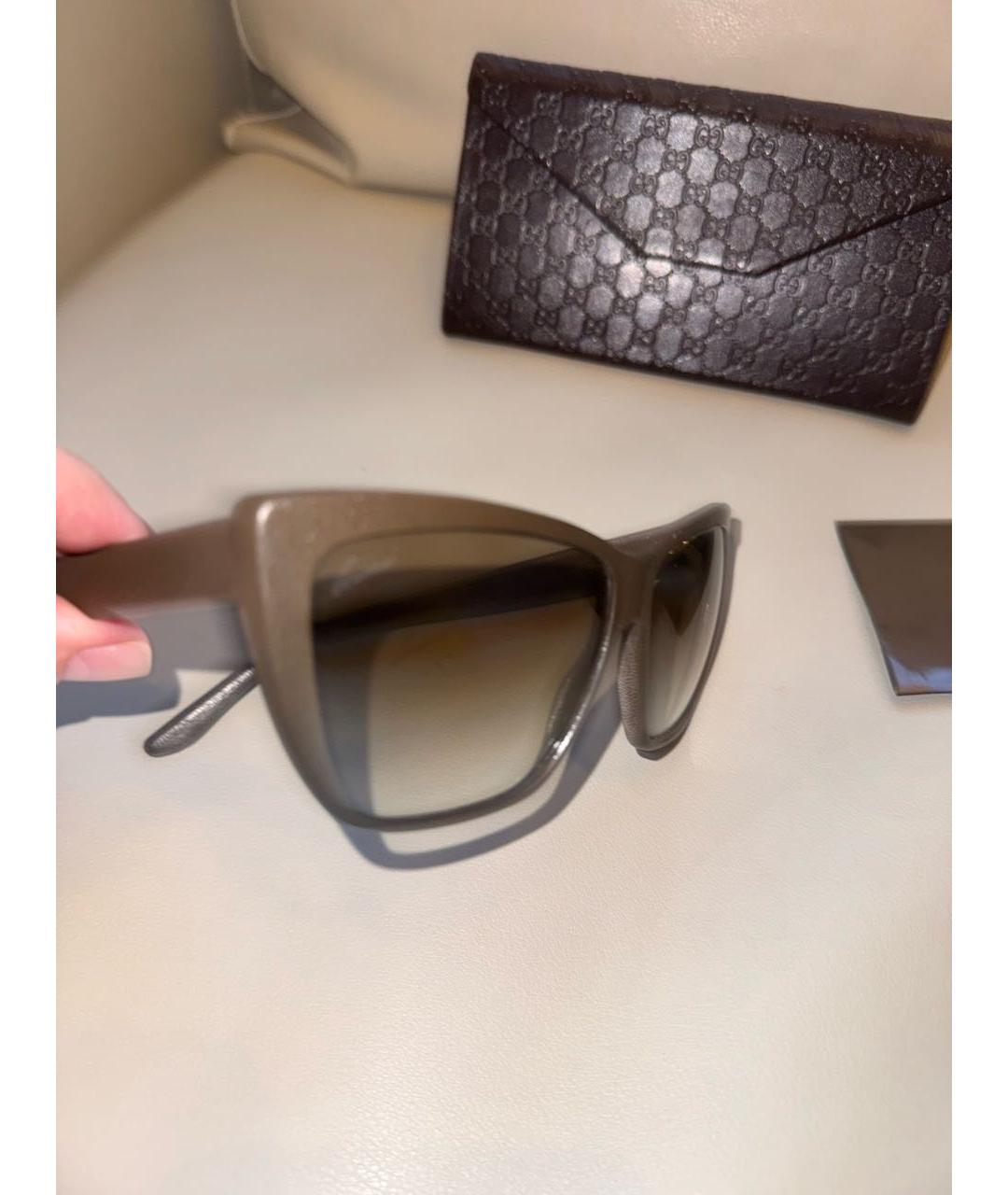 GUCCI Бежевые солнцезащитные очки, фото 5