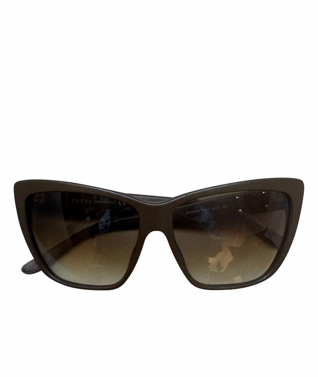 GUCCI Бежевые солнцезащитные очки, фото 1