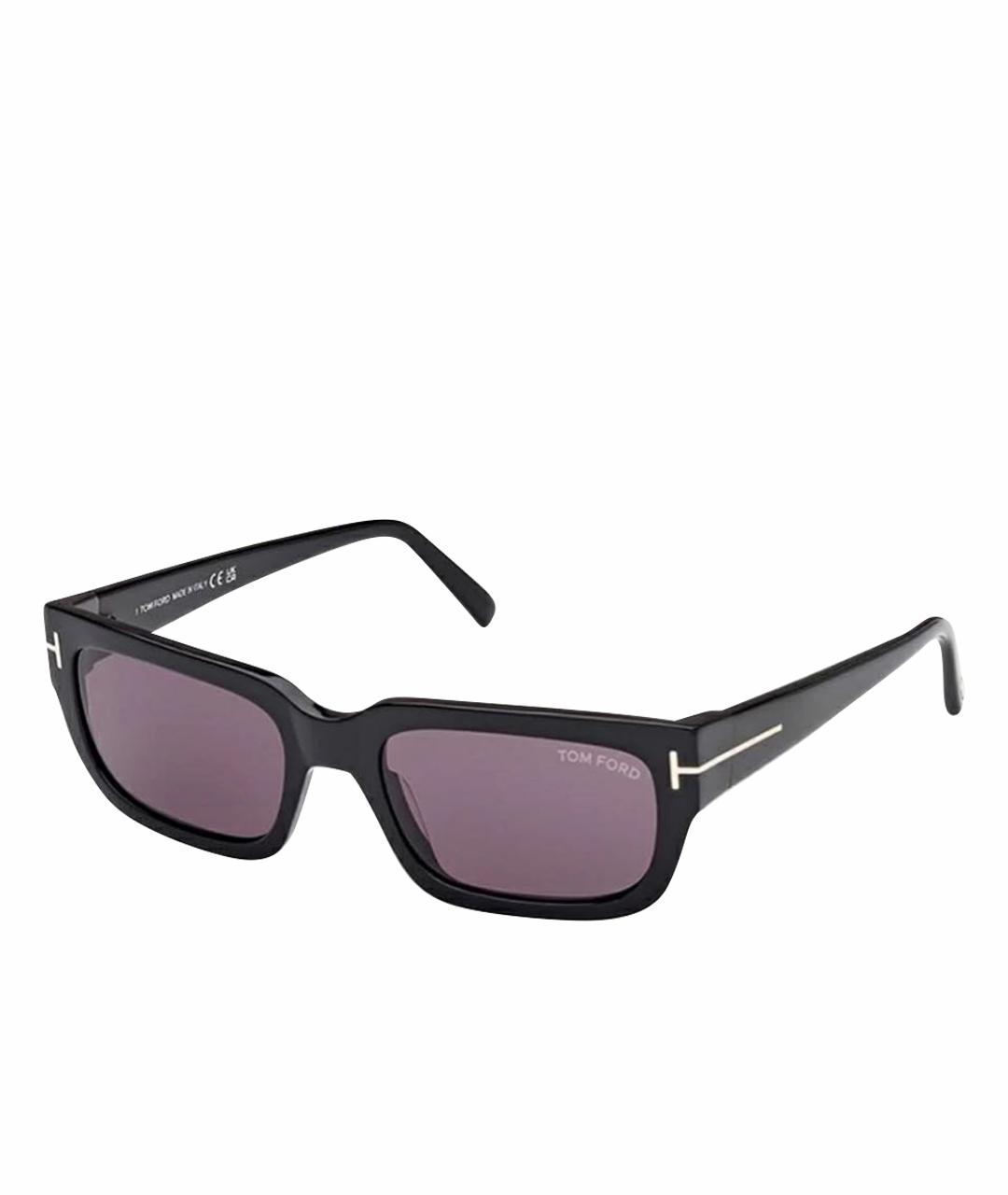 TOM FORD Черные пластиковые солнцезащитные очки, фото 8