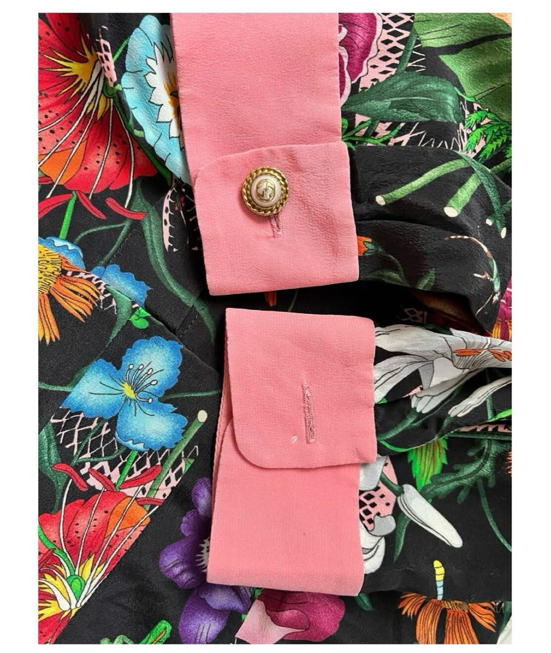 GUCCI Мульти шелковое платье, фото 3