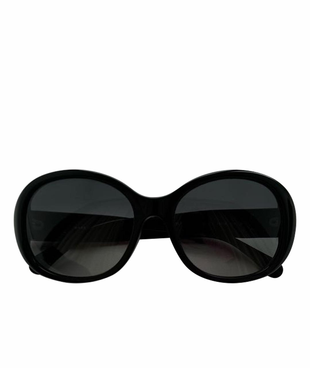 CHANEL Черные пластиковые солнцезащитные очки, фото 1