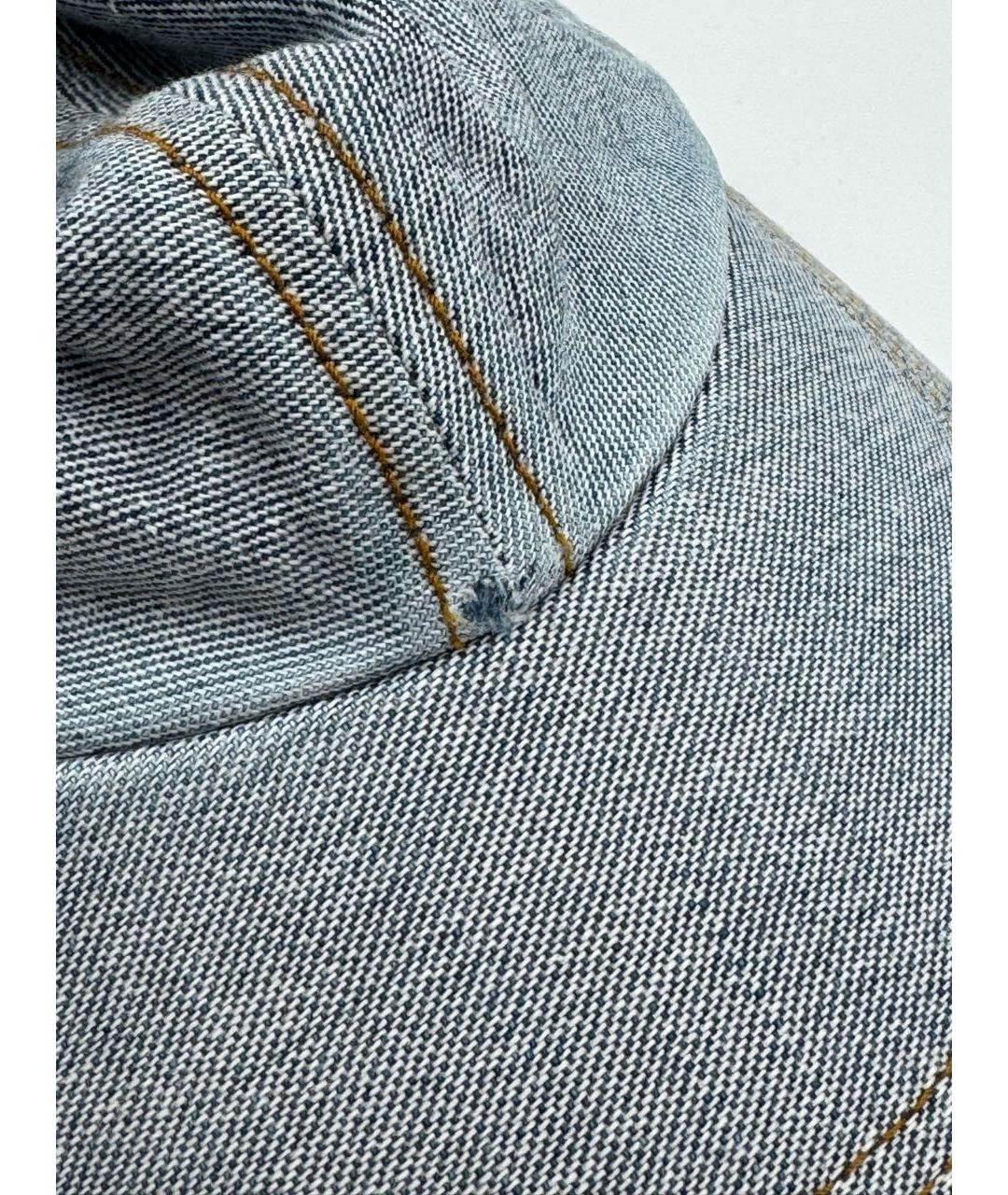 BURBERRY Голубая хлопковая кепка/бейсболка, фото 8