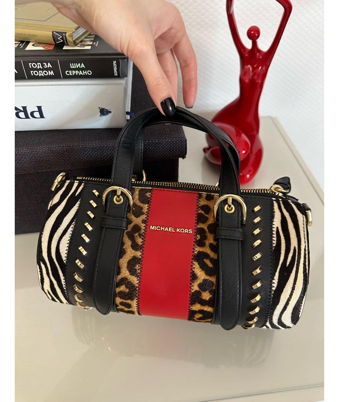 MICHAEL KORS Мульти меховая сумка с короткими ручками, фото 6
