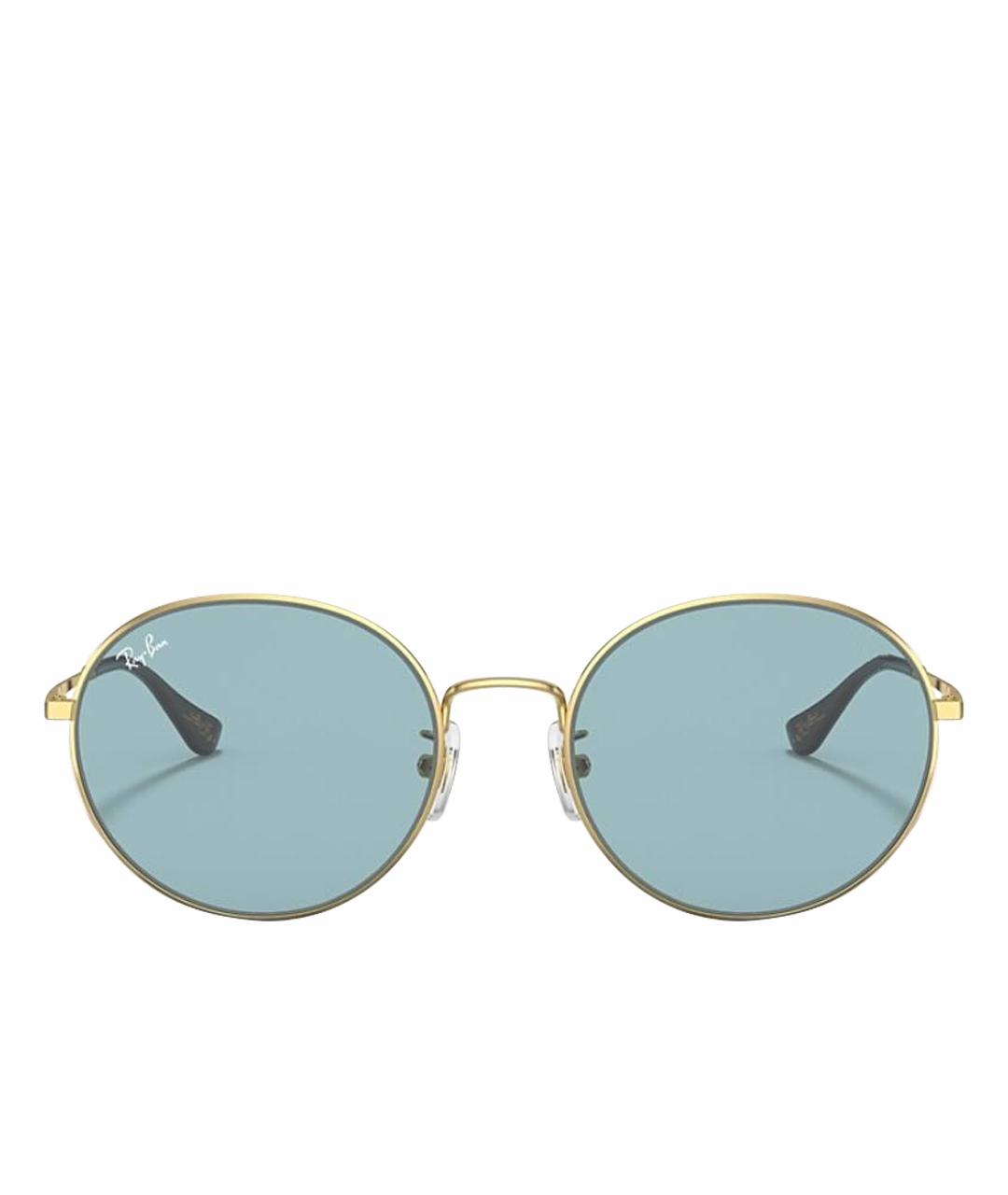RAY BAN Голубые металлические солнцезащитные очки, фото 1