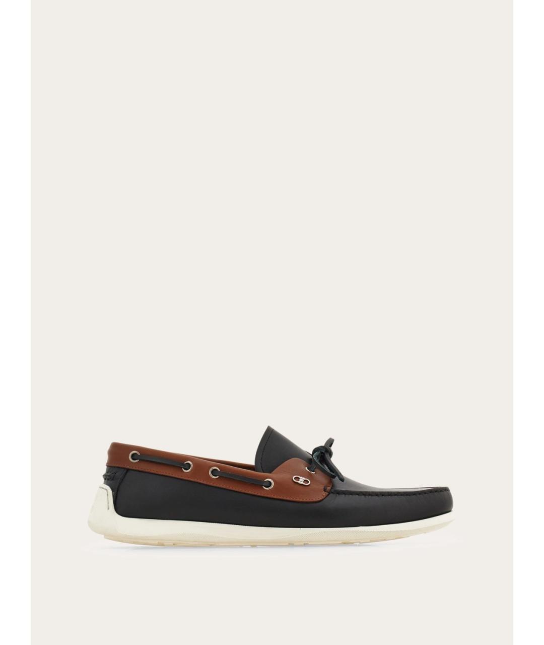 FERRAGAMO Мульти кожаные лоферы, фото 4