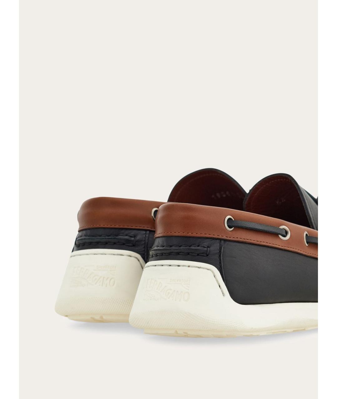 FERRAGAMO Мульти кожаные лоферы, фото 3