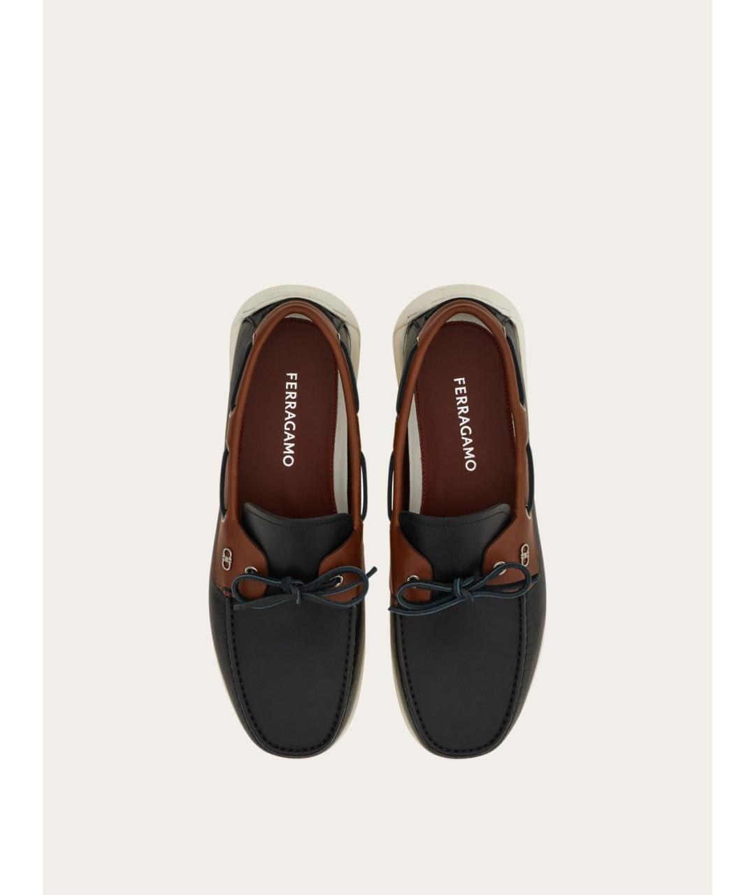 FERRAGAMO Мульти кожаные лоферы, фото 2