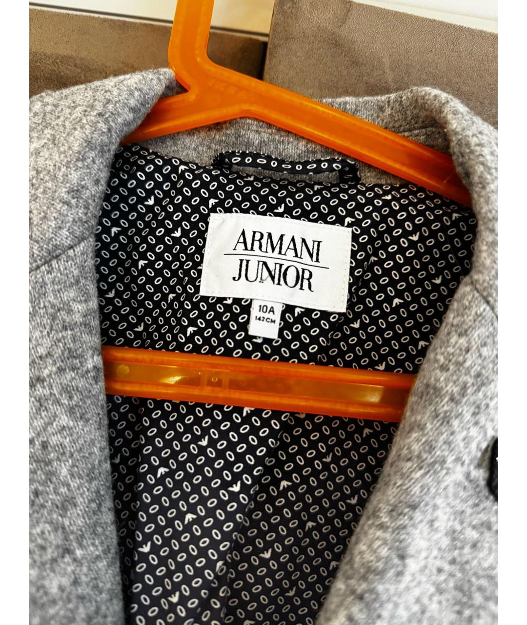 ARMANI JUNIOR Серый жакет / жилет, фото 2
