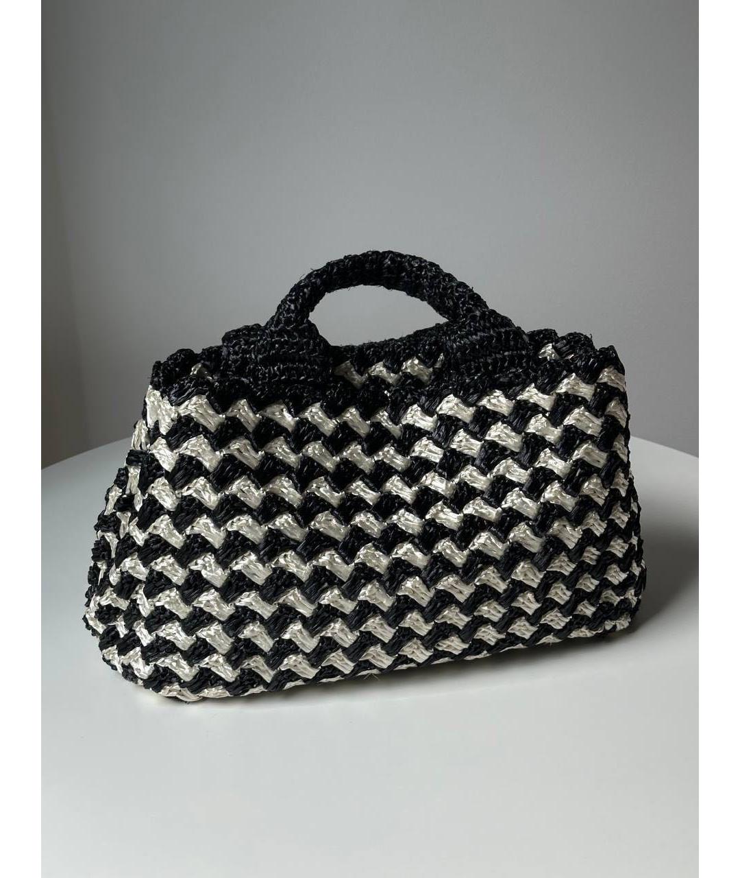 PRADA Белая пелетеная пляжная сумка, фото 3