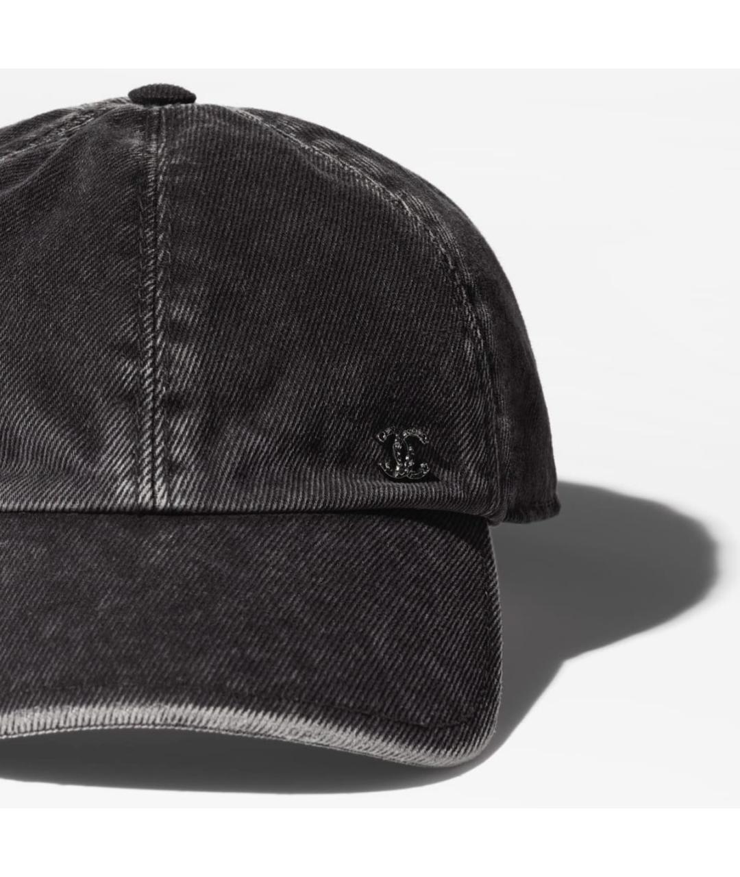 CHANEL Черная хлопковая кепка, фото 3