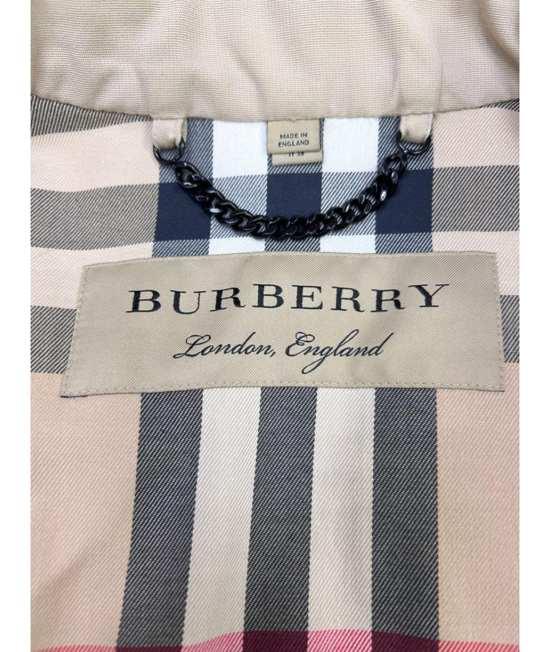 BURBERRY Бежевый тренч/плащ, фото 2