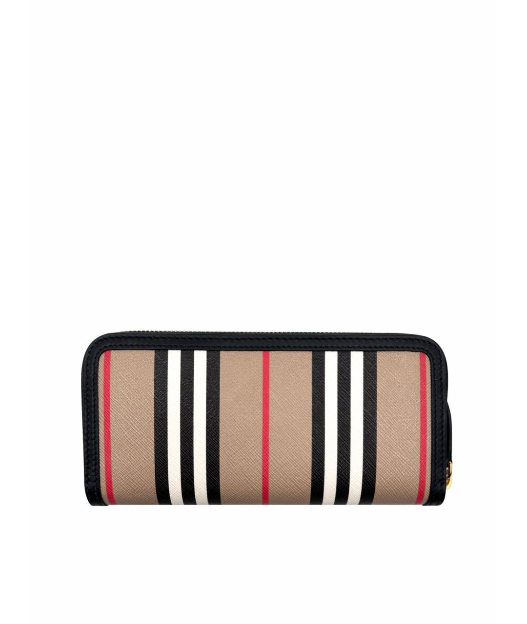 BURBERRY Бежевый кожаный кошелек, фото 1