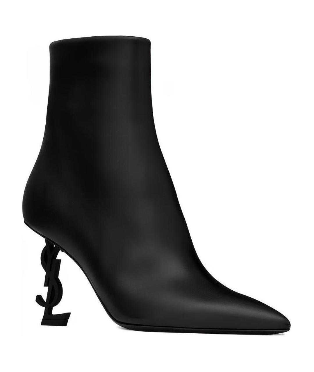SAINT LAURENT Черные ботильоны, фото 4