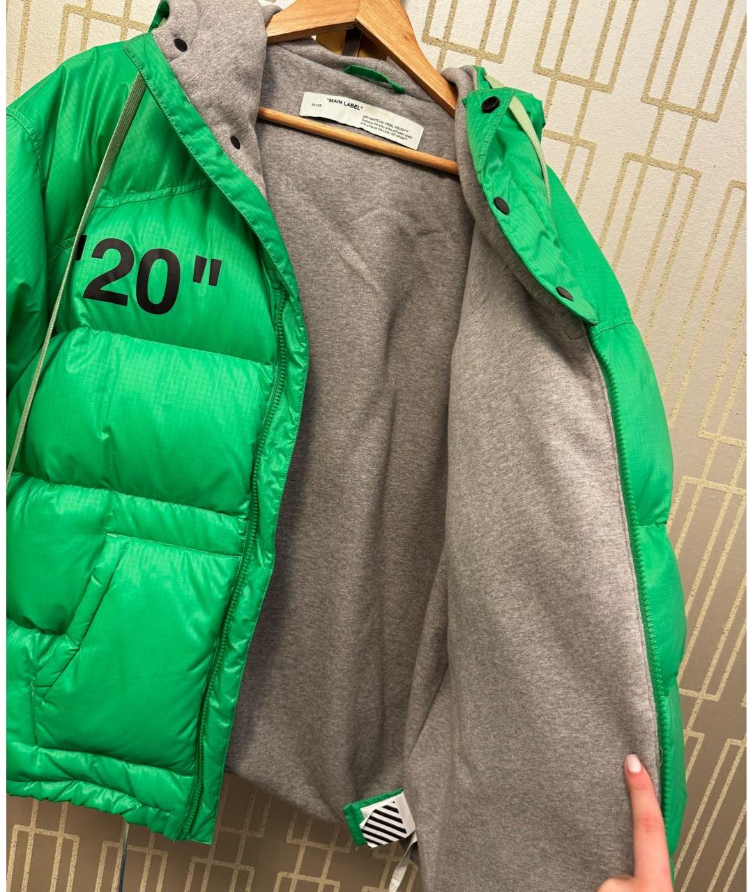 OFF-WHITE Зеленая куртка, фото 6