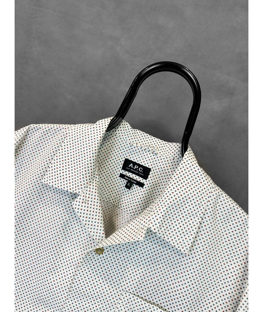 A.P.C. Белая хлопковая кэжуал рубашка, фото 3