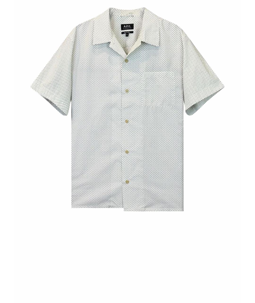 A.P.C. Белая хлопковая кэжуал рубашка, фото 1