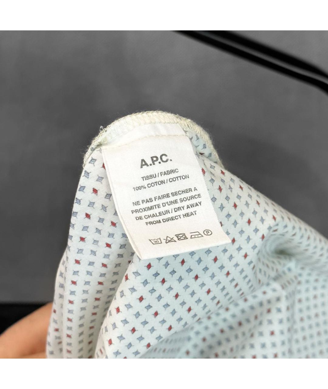 A.P.C. Белая хлопковая кэжуал рубашка, фото 5