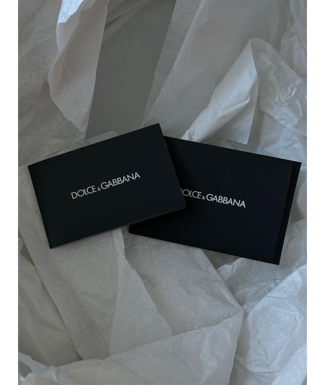 DOLCE&GABBANA Черные кожаные ботинки, фото 7