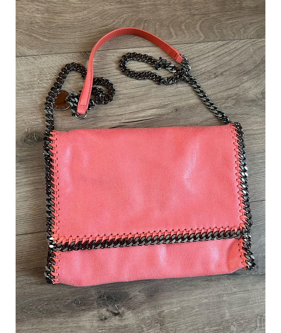 STELLA MCCARTNEY Коралловая сумка через плечо из искусственной кожи, фото 2