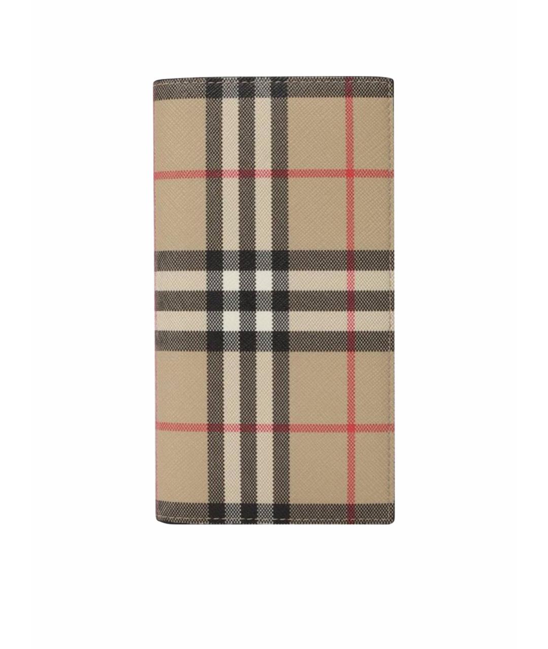 BURBERRY Бежевый кожаный кошелек, фото 1