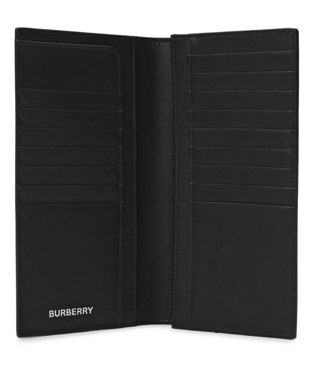 BURBERRY Бежевый кожаный кошелек, фото 3