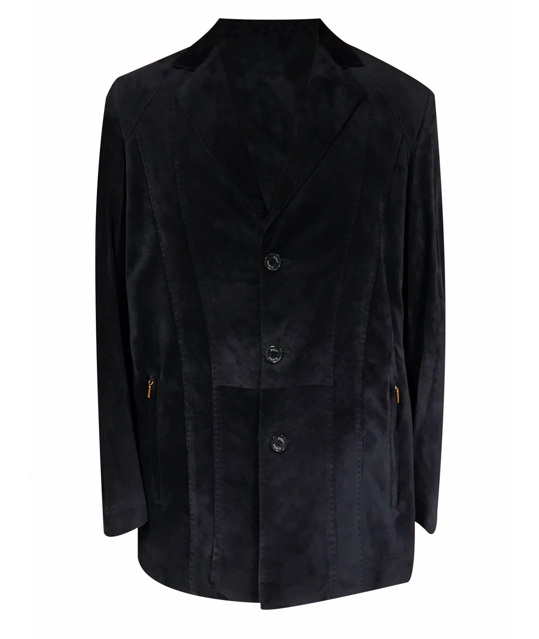 ZILLI Темно-синий замшевый пиджак, фото 1