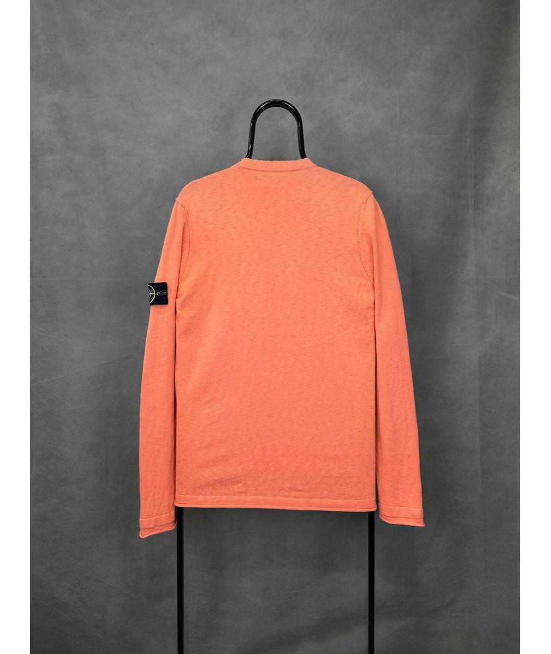 STONE ISLAND Оранжевый хлопковый джемпер / свитер, фото 2