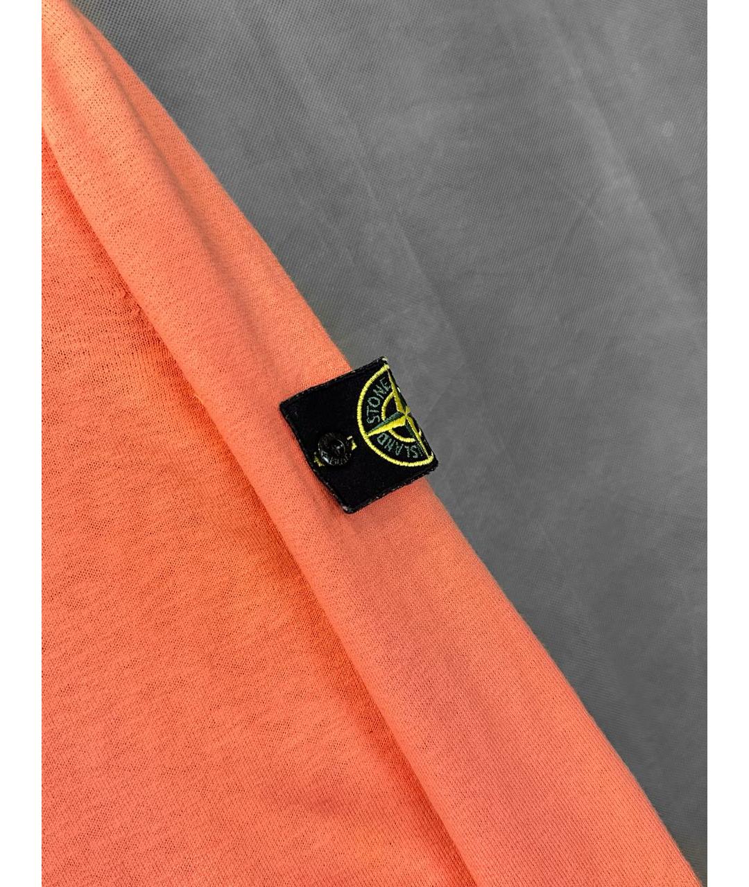 STONE ISLAND Оранжевый хлопковый джемпер / свитер, фото 4