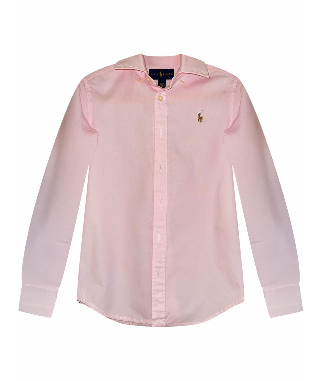 RALPH LAUREN Розовая хлопковая детская рубашка, фото 1