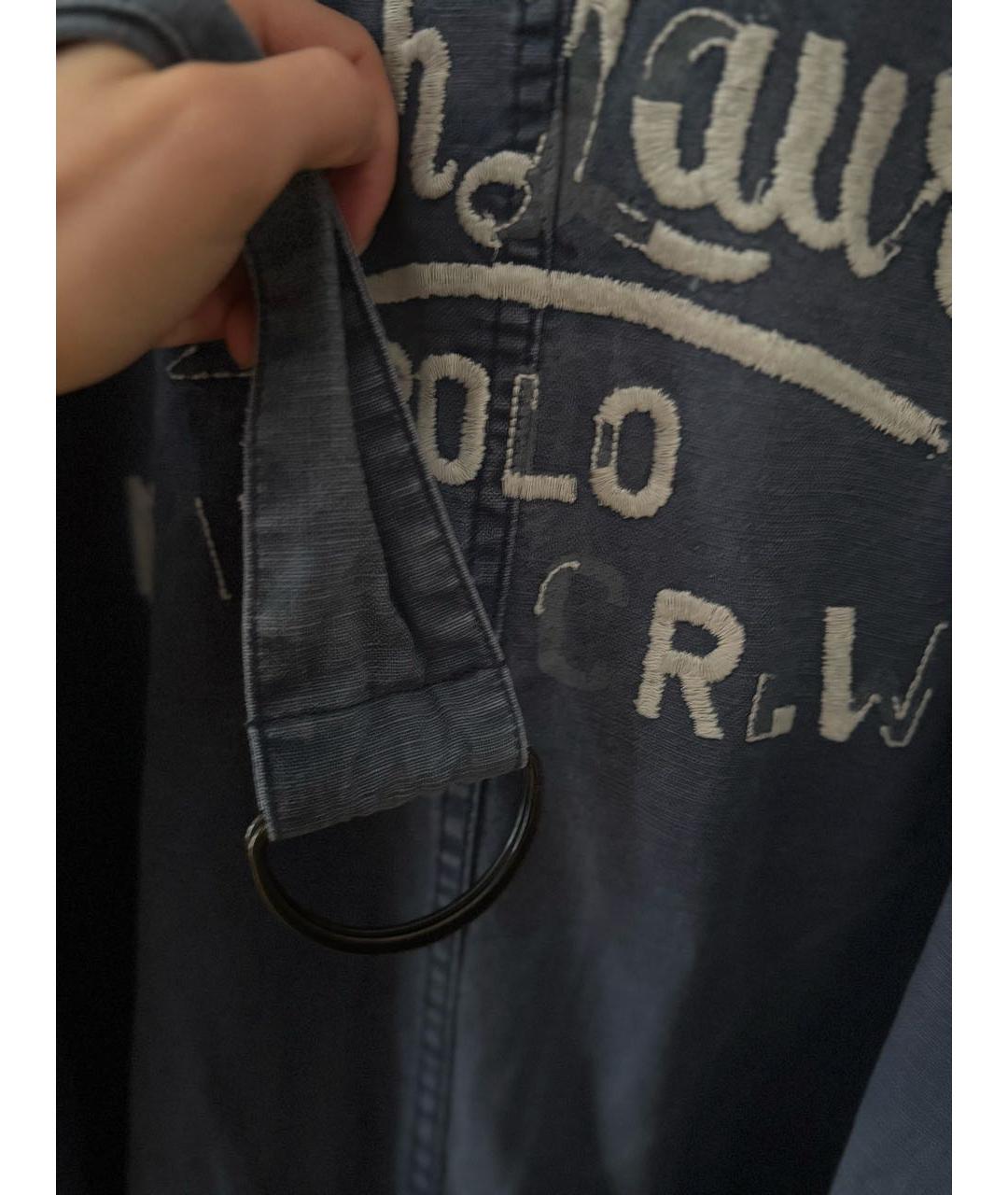 POLO RALPH LAUREN Синий льняной комбинезон, фото 4