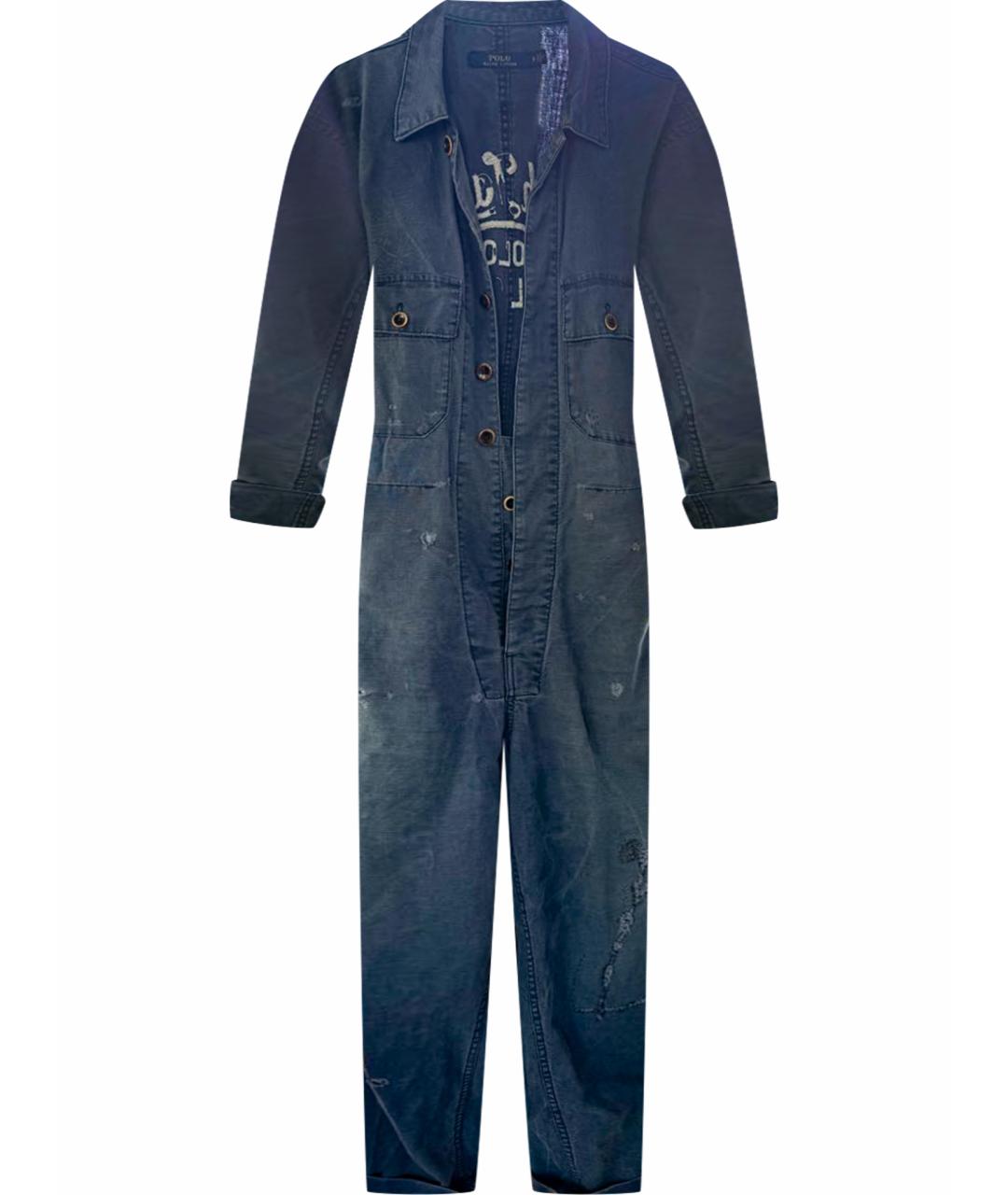 POLO RALPH LAUREN Синий льняной комбинезон, фото 1