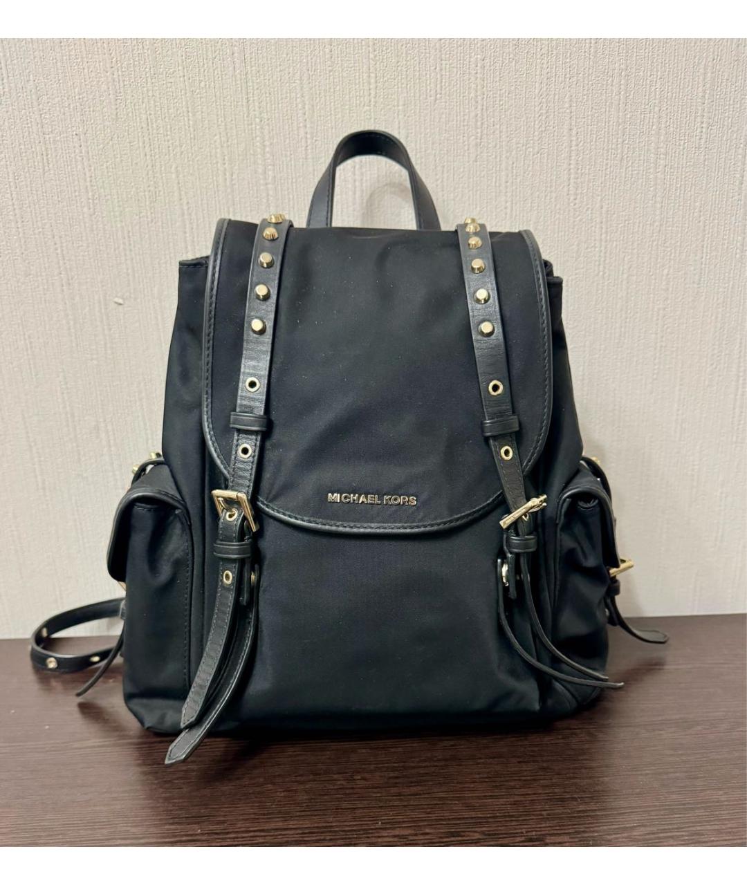 MICHAEL MICHAEL KORS Черный синтетический рюкзак, фото 7