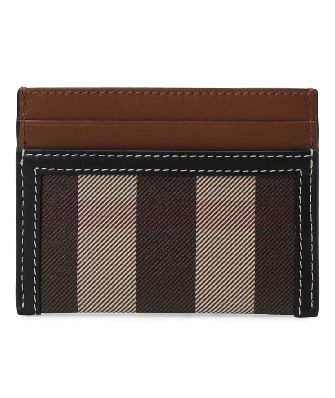 BURBERRY Коричневый кожаный кардхолдер, фото 5