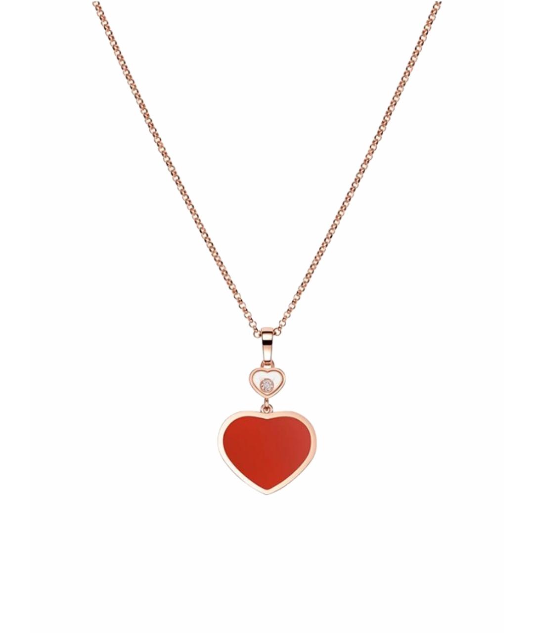 CHOPARD Красная подвеска из розового золота, фото 1