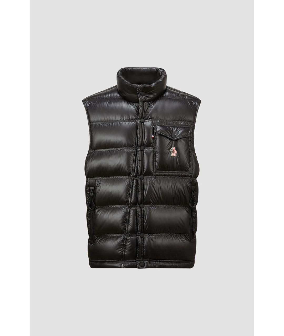 MONCLER GRENOBLE Черный синтетический жилет, фото 9