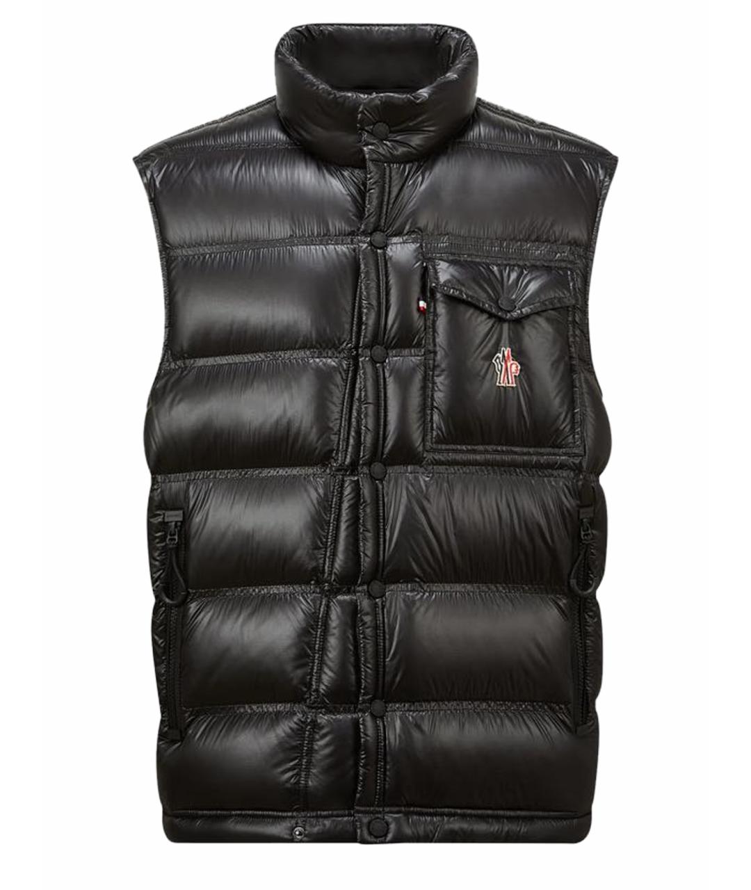 MONCLER GRENOBLE Черный синтетический жилет, фото 1