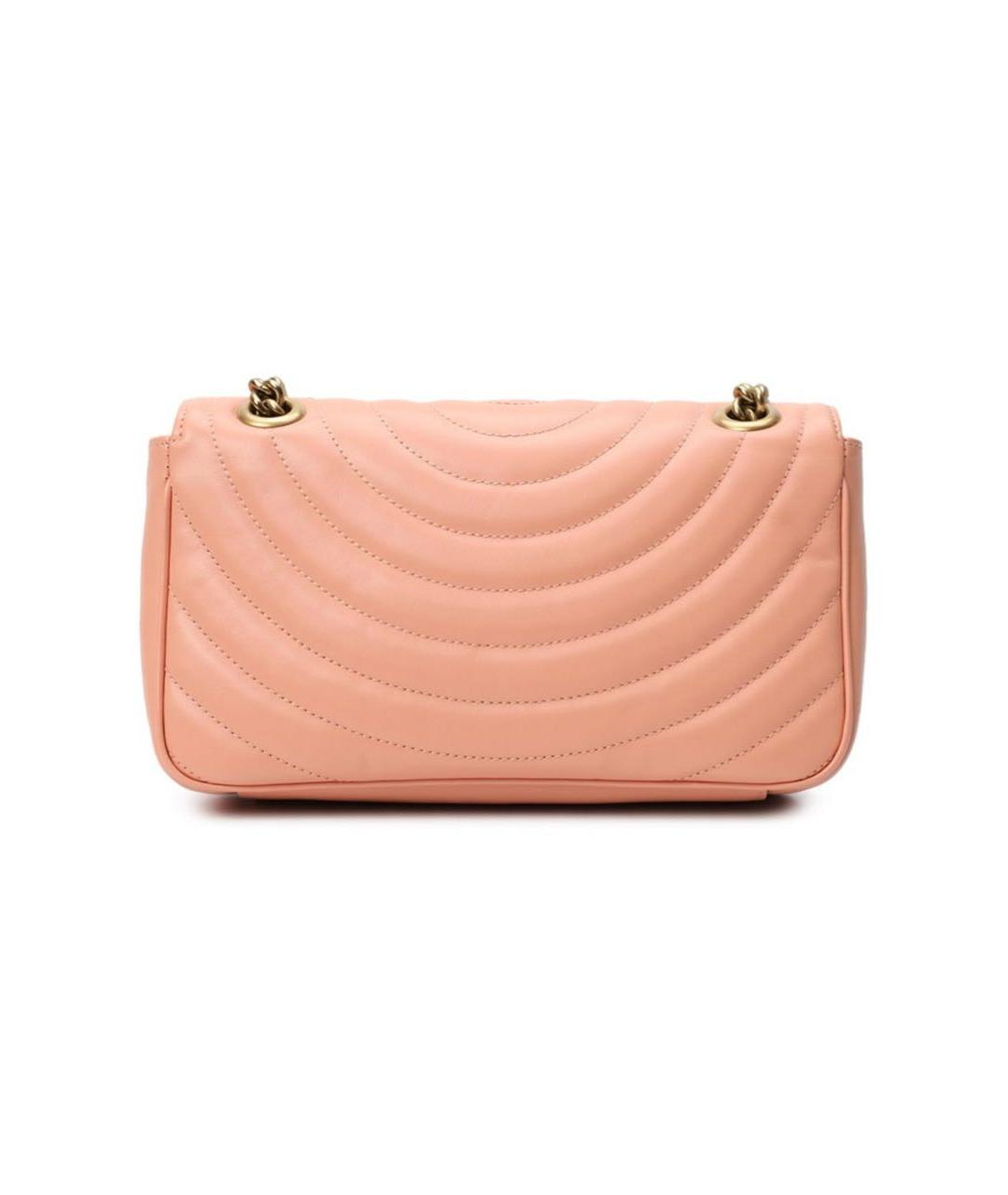 GUCCI Коралловая кожаная сумка через плечо, фото 3